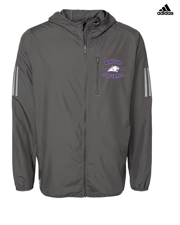 Manteno HS Softball Curve - Mens Adidas Full Zip Jacket