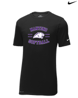 Manteno HS Softball Curve - Mens Nike Cotton Poly Tee