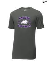 Manteno HS Softball Curve - Mens Nike Cotton Poly Tee