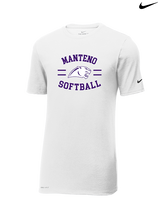 Manteno HS Softball Curve - Mens Nike Cotton Poly Tee