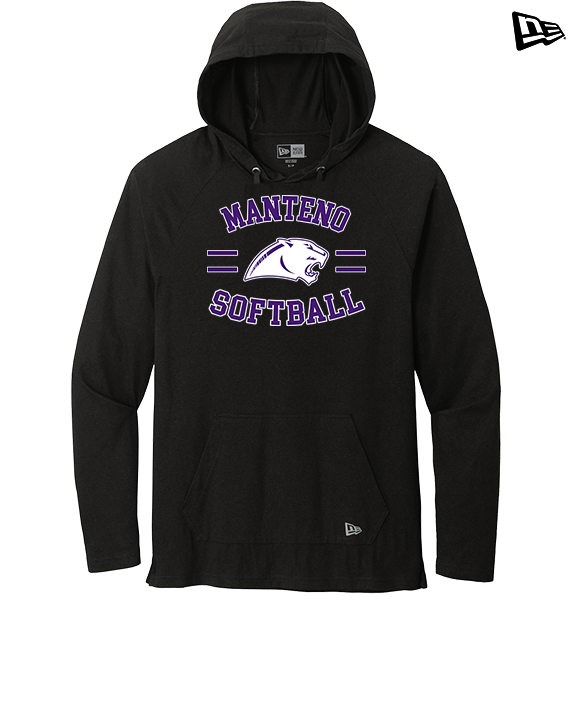 Manteno HS Softball Curve - New Era Tri-Blend Hoodie