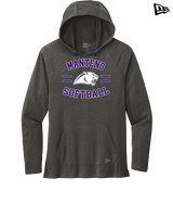 Manteno HS Softball Curve - New Era Tri-Blend Hoodie