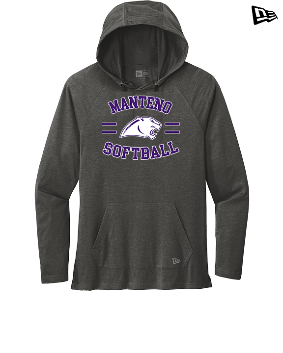 Manteno HS Softball Curve - New Era Tri-Blend Hoodie