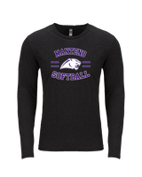 Manteno HS Softball Curve - Tri-Blend Long Sleeve