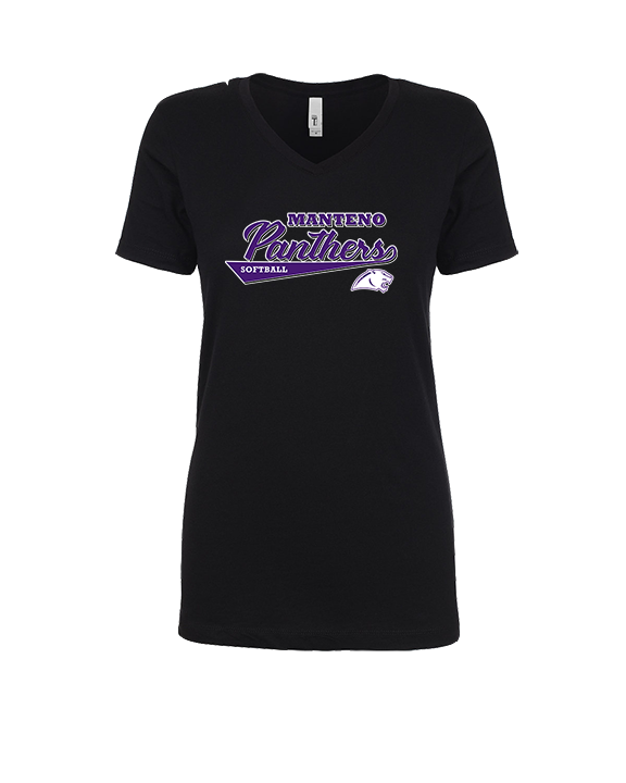 Manteno HS Softball Custom - Womens Vneck