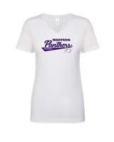 Manteno HS Softball Custom - Womens Vneck