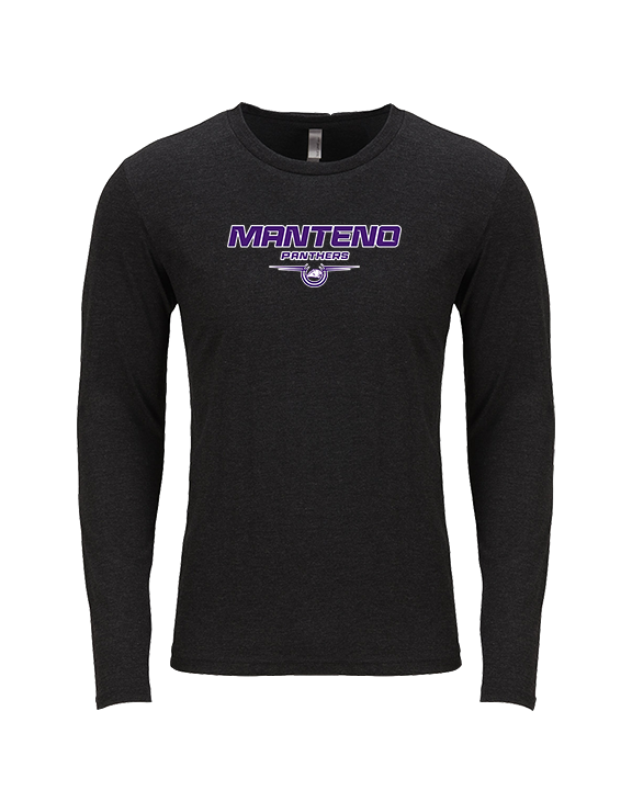 Manteno HS Softball Design - Tri-Blend Long Sleeve