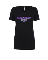 Manteno HS Softball Design - Womens Vneck