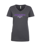 Manteno HS Softball Design - Womens Vneck