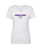 Manteno HS Softball Design - Womens Vneck