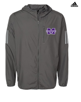 Manteno HS Softball Logo M - Mens Adidas Full Zip Jacket