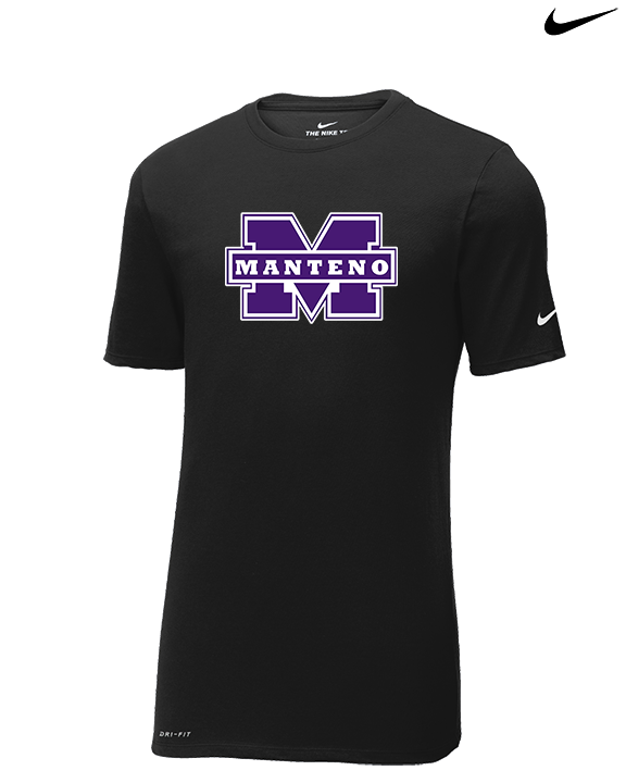 Manteno HS Softball Logo M - Mens Nike Cotton Poly Tee