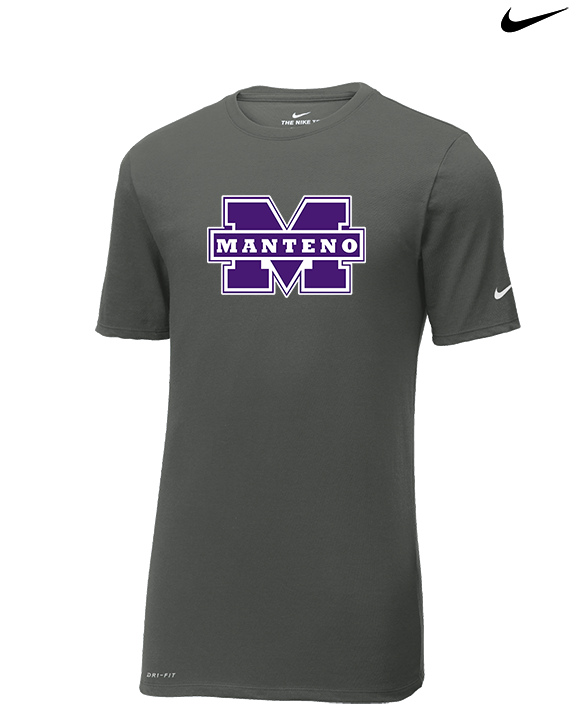 Manteno HS Softball Logo M - Mens Nike Cotton Poly Tee