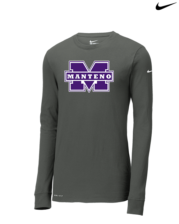 Manteno HS Softball Logo M - Mens Nike Longsleeve