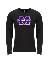 Manteno HS Softball Logo M - Tri-Blend Long Sleeve