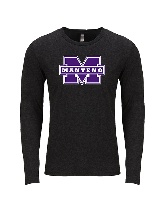 Manteno HS Softball Logo M - Tri-Blend Long Sleeve