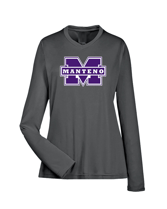 Manteno HS Softball Logo M - Womens Performance Longsleeve