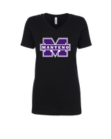 Manteno HS Softball Logo M - Womens Vneck