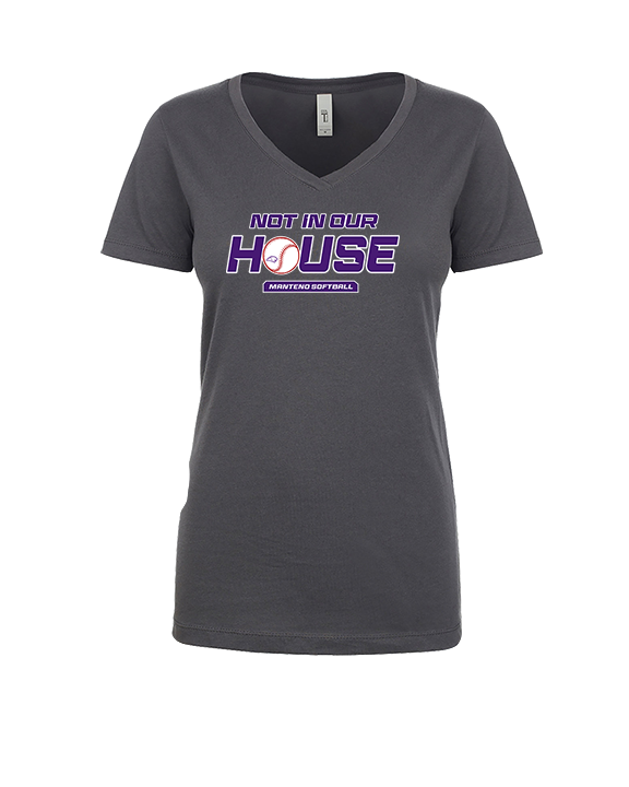 Manteno HS Softball NIOH - Womens Vneck