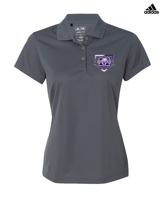 Manteno HS Softball Plate - Adidas Womens Polo