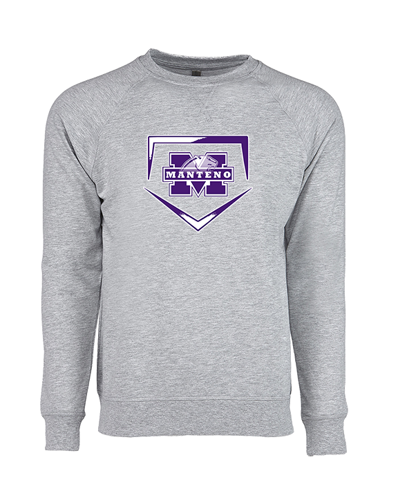 Manteno HS Softball Plate - Crewneck Sweatshirt