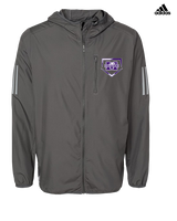 Manteno HS Softball Plate - Mens Adidas Full Zip Jacket