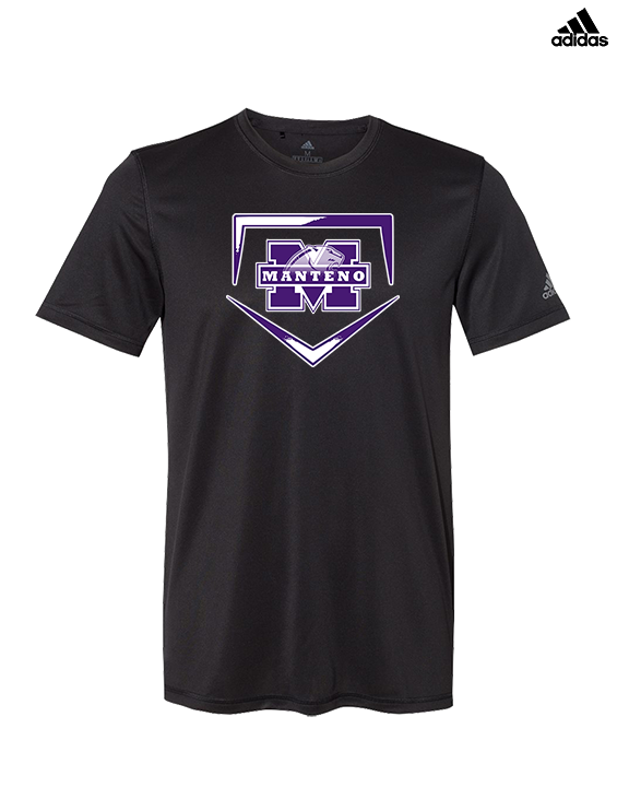 Manteno HS Softball Plate - Mens Adidas Performance Shirt