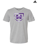 Manteno HS Softball Plate - Mens Adidas Performance Shirt