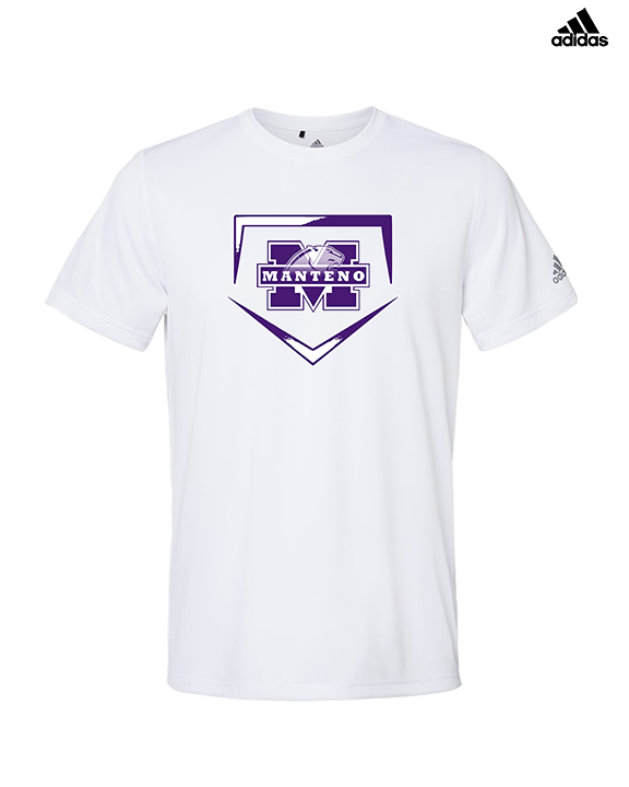 Manteno HS Softball Plate - Mens Adidas Performance Shirt