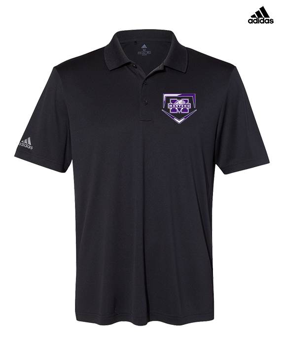 Manteno HS Softball Plate - Mens Adidas Polo