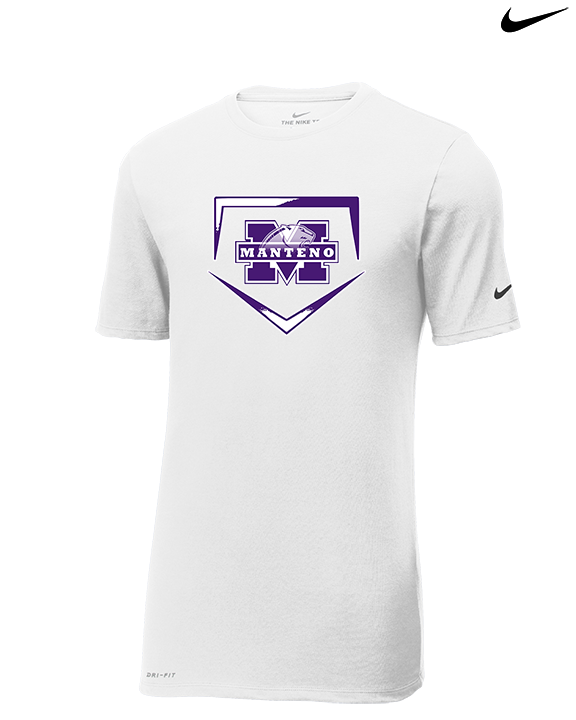 Manteno HS Softball Plate - Mens Nike Cotton Poly Tee