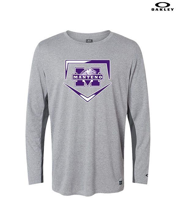 Manteno HS Softball Plate - Mens Oakley Longsleeve