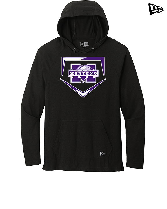 Manteno HS Softball Plate - New Era Tri-Blend Hoodie