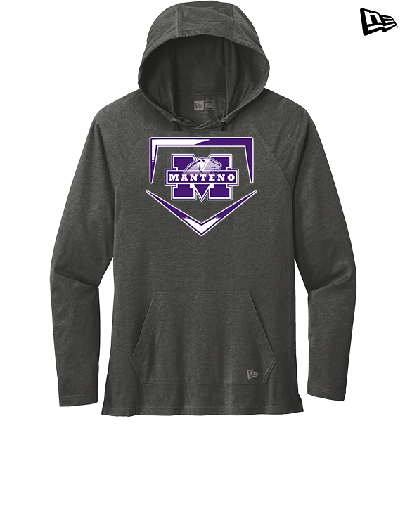 Manteno HS Softball Plate - New Era Tri-Blend Hoodie