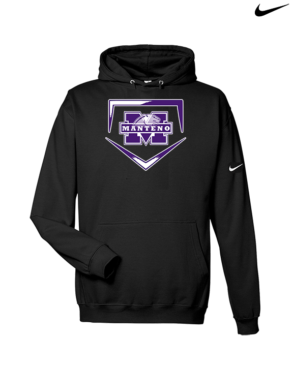 Manteno HS Softball Plate - Nike Club Fleece Hoodie