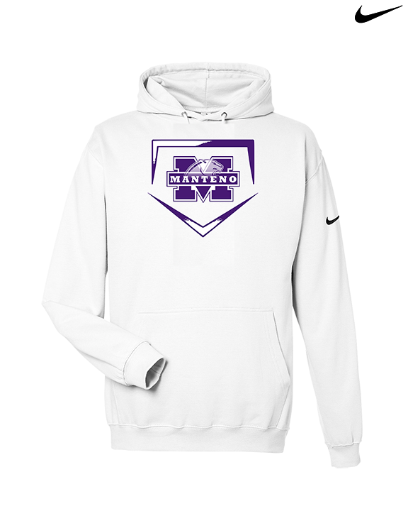 Manteno HS Softball Plate - Nike Club Fleece Hoodie