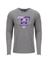 Manteno HS Softball Plate - Tri-Blend Long Sleeve