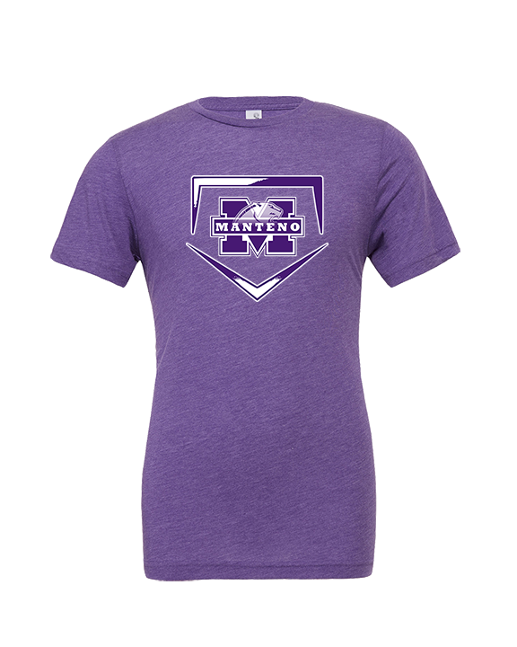 Manteno HS Softball Plate - Tri-Blend Shirt