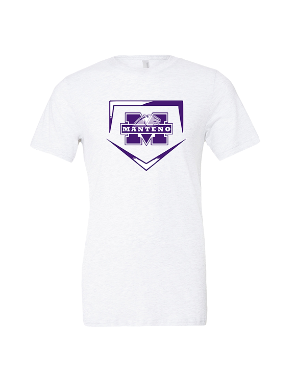 Manteno HS Softball Plate - Tri-Blend Shirt