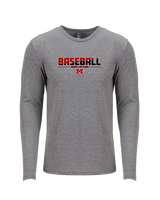 Marshall HS Baseball Cut - Tri-Blend Long Sleeve