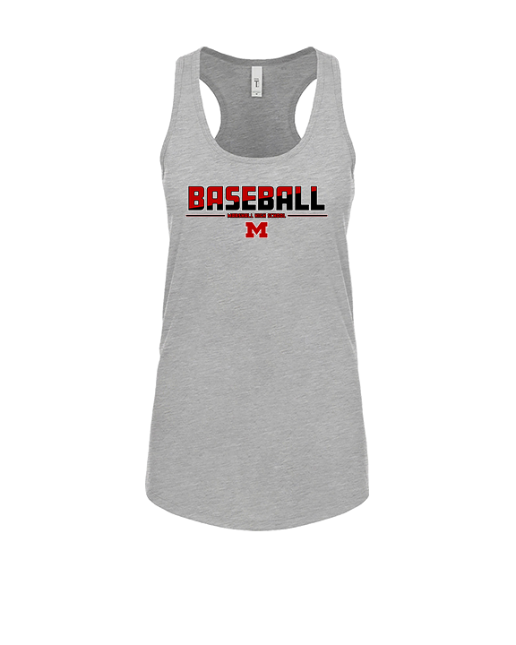 Marshall HS Baseball Cut - Womens Tank Top