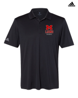 Marshall HS Baseball Shadow - Mens Adidas Polo