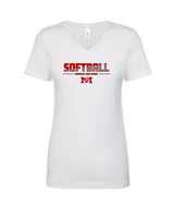 Marshall HS Softball Cut - Womens V-Neck