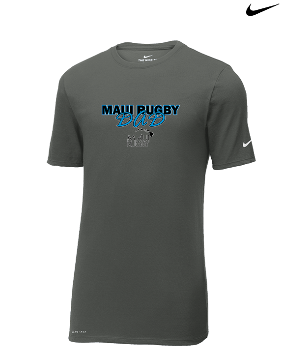 Maui Rugby Club Dad - Mens Nike Cotton Poly Tee