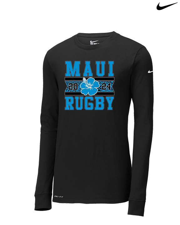 Maui Rugby Club Stamp - Mens Nike Longsleeve