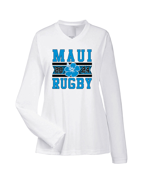 Maui Rugby Club Stamp - Womens Performance Longsleeve