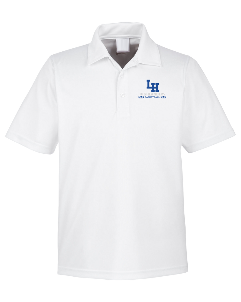 La Habra HS Basketball Stacked - Men's Polo