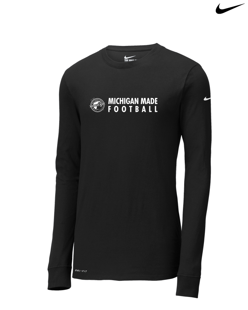 Michigan Made Advanced Athletics Football Basic - Nike Dri-Fit Poly Long Sleeve