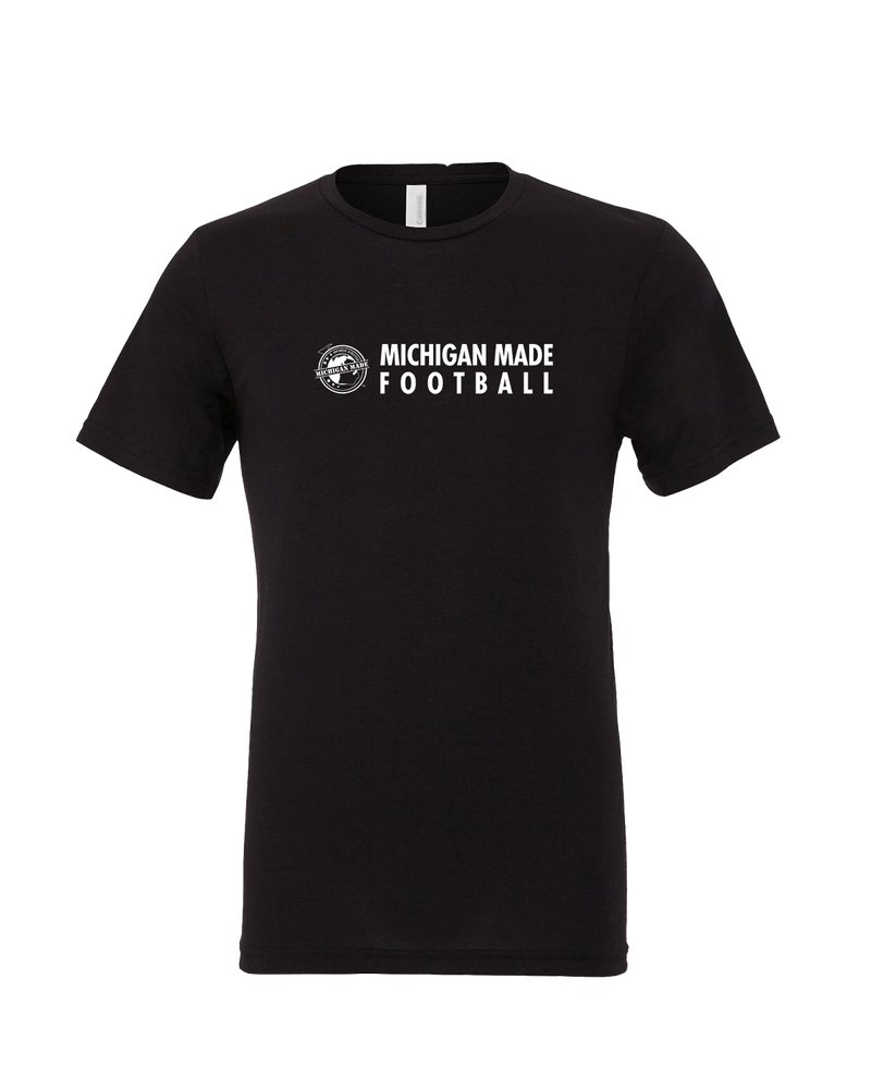 Michigan Made Advanced Athletics Football Basic - Mens Tri Blend Shirt