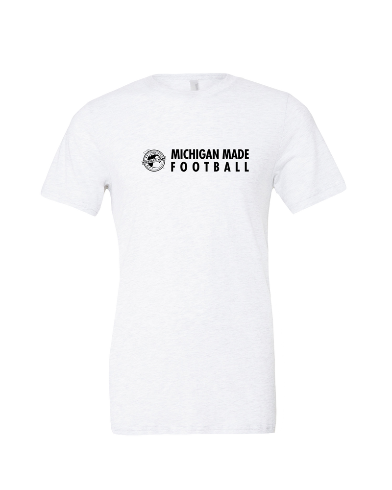 Michigan Made Advanced Athletics Football Basic - Mens Tri Blend Shirt